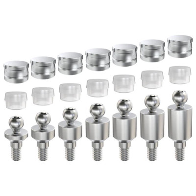 Straight Ball Attachment Standard Set Slim Platform